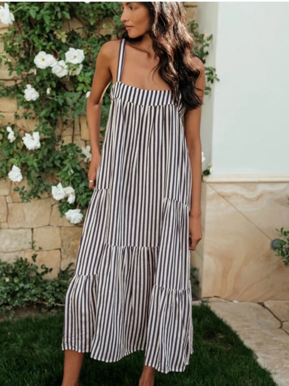 Jenni Kayne Summer Dress in blue stripe
